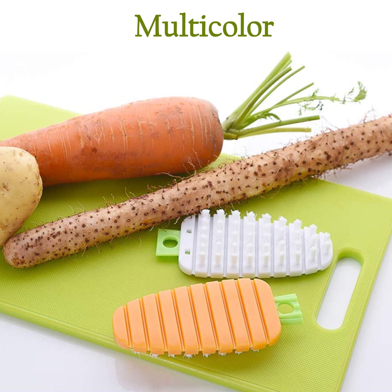 2950 Vegetable Scrubbing Brush, Vegetable Scrubber Non‑Toxic Fruit Brush Carrot Shape Vegetable Brush for Potato for Vegetable DeoDap 2950 Vegetable Scrubbing Brush, Vegetable Scrubber Non‑Toxic Fruit Brush Carrot Shape Vegetable Brush for Potato for Vegetable DeoDap